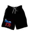 Democrat Bubble Symbol Adult Lounge Shorts-Lounge Shorts-TooLoud-Black-Small-Davson Sales