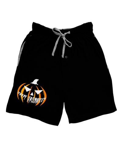 Happy Halloween Jack Adult Lounge Shorts-Lounge Shorts-TooLoud-Black-Small-Davson Sales