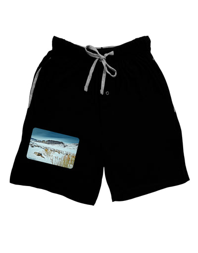 CO Snow Scene Adult Lounge Shorts-Lounge Shorts-TooLoud-Black-Small-Davson Sales