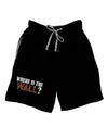 Where Is The Wall Adult Lounge Shorts by TooLoud-Lounge Shorts-TooLoud-Black-Small-Davson Sales