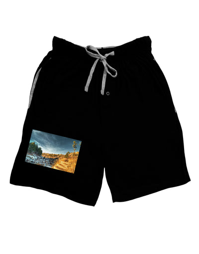 Castlewood Canyon Adult Lounge Shorts-Lounge Shorts-TooLoud-Black-Small-Davson Sales