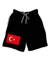 Turkey Flag Adult Lounge Shorts by TooLoud-Lounge Shorts-TooLoud-Black-Small-Davson Sales