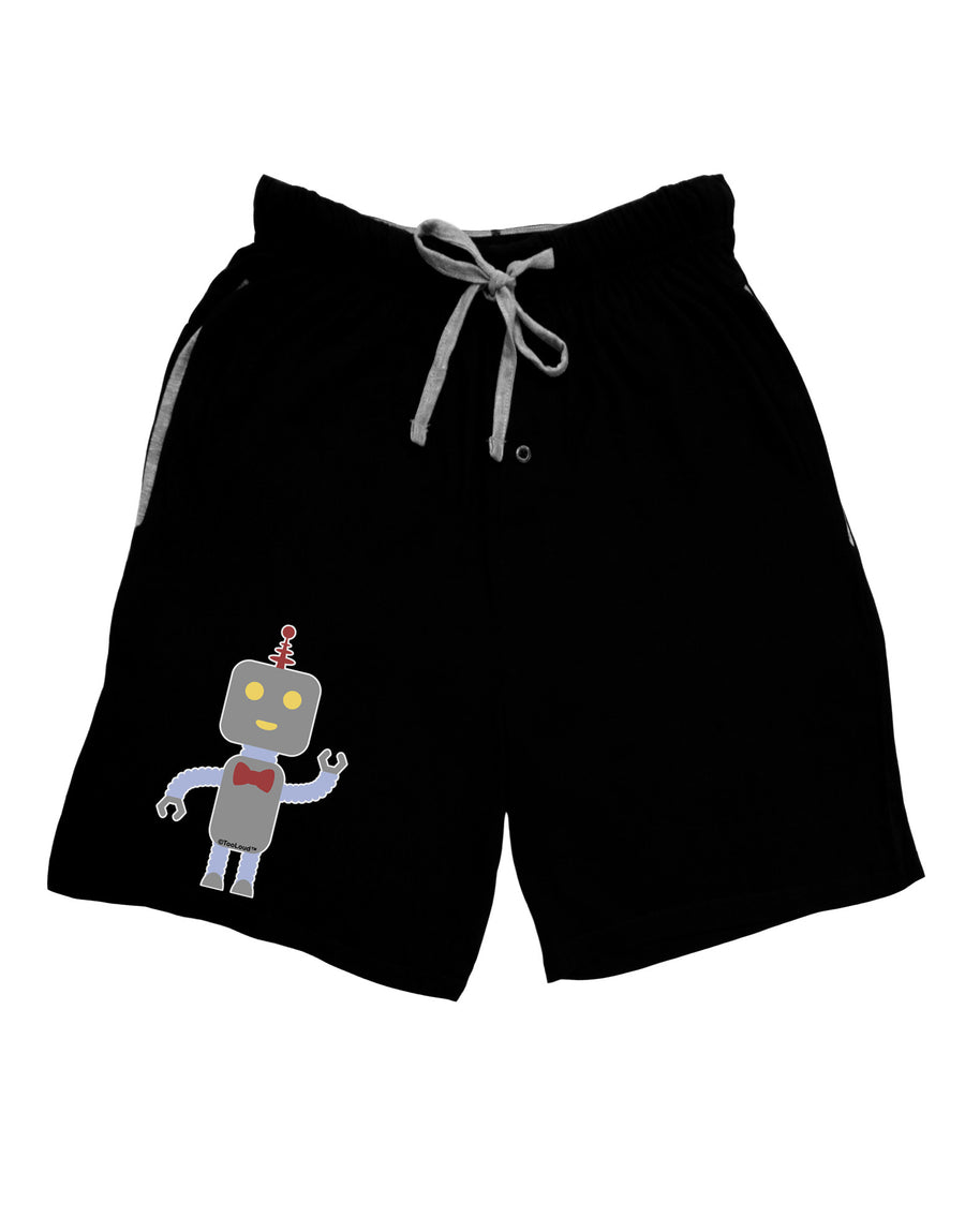 Cute Robot Male Adult Lounge Shorts-Lounge Shorts-TooLoud-Red-Small-Davson Sales