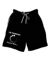 Thinking Please Wait Adult Lounge Shorts-Lounge Shorts-TooLoud-Black-Small-Davson Sales