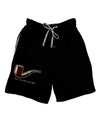 Ceci n'est pas une pipe Adult Lounge Shorts - Red or Black-Lounge Shorts-TooLoud-Black-Small-Davson Sales