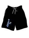 Wizard Tie Blue and Silver Adult Lounge Shorts-Lounge Shorts-TooLoud-Black-Small-Davson Sales