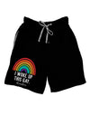 TooLoud I Woke Up This Gay Dark Adult Lounge Shorts-Lounge Shorts-TooLoud-Black-Small-Davson Sales