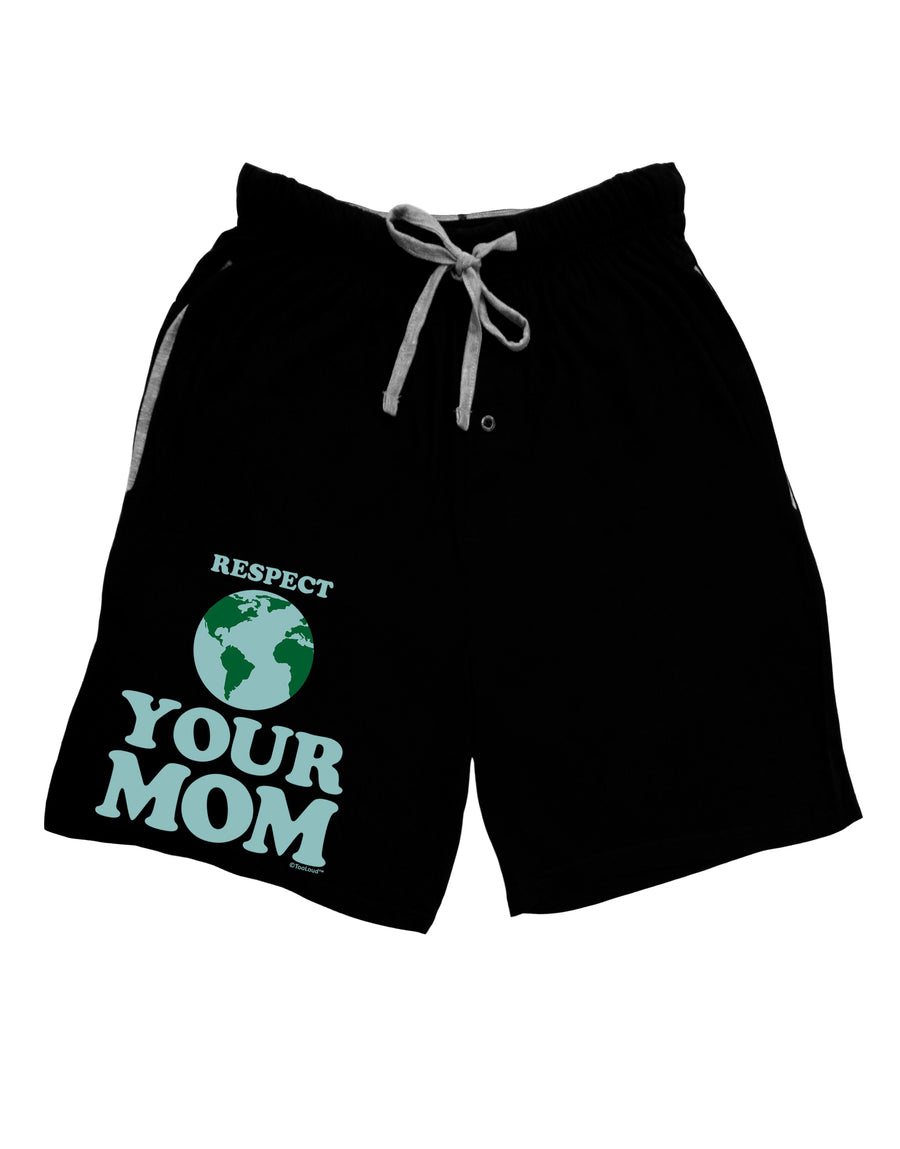 Respect Your Mom - Mother Earth Design - Color Adult Lounge Shorts by TooLoud-Lounge Shorts-TooLoud-Red-Small-Davson Sales