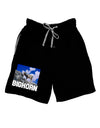 Bighorn Ram Text Adult Lounge Shorts-Lounge Shorts-TooLoud-Black-Small-Davson Sales