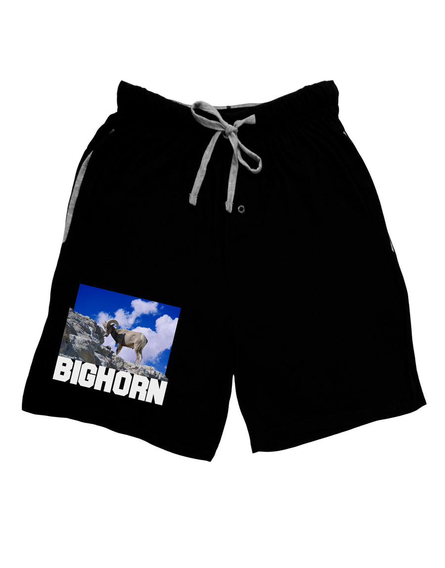 Bighorn Ram Text Adult Lounge Shorts-Lounge Shorts-TooLoud-Red-Small-Davson Sales