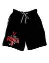 V Is For Vodka Adult Lounge Shorts-Lounge Shorts-TooLoud-Black-Small-Davson Sales
