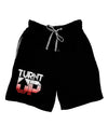 TooLoud Turnt Up Distressed Adult Lounge Shorts-Lounge Shorts-TooLoud-Black-Small-Davson Sales