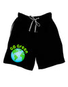 Go Green - Planet Earth Adult Lounge Shorts by TooLoud-Lounge Shorts-TooLoud-Black-Small-Davson Sales