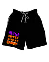 TooLoud Witch Betta Have My Candy Color Adult Lounge Shorts-Lounge Shorts-TooLoud-Black-Small-Davson Sales