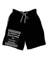 Merry Christmas Ya Filthy Animal Christmas Sweater Adult Lounge Shorts - Red or Black-Lounge Shorts-TooLoud-Black-Small-Davson Sales