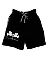 Two Turtle Doves Text Adult Lounge Shorts-Lounge Shorts-TooLoud-Black-Small-Davson Sales