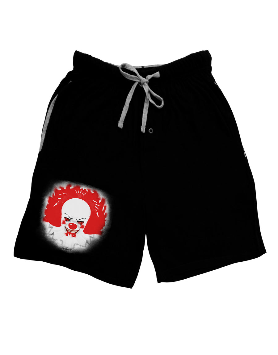 Extra Scary Clown Watercolor Adult Lounge Shorts-Lounge Shorts-TooLoud-Red-Small-Davson Sales