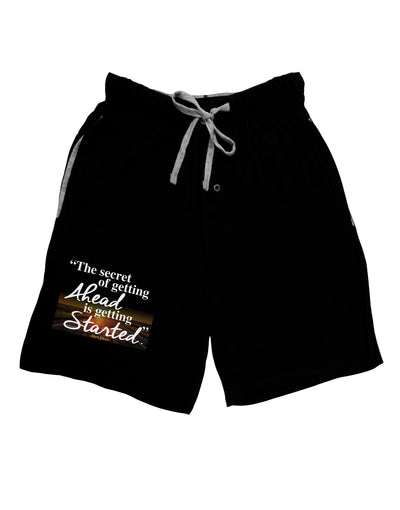 Getting Ahead Mark Twain Adult Lounge Shorts-Lounge Shorts-TooLoud-Black-Small-Davson Sales