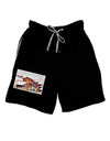 Mine Scene Colorado Watercolor Adult Lounge Shorts-Lounge Shorts-TooLoud-Black-Small-Davson Sales