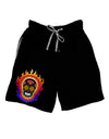 Sacred Calavera Day of the Dead Sugar Skull Adult Lounge Shorts - Red or Black by TooLoud-TooLoud-Black-Small-Davson Sales