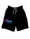 EDM Heart Relaxed Adult Lounge Shorts-Lounge Shorts-TooLoud-Black-Small-Davson Sales