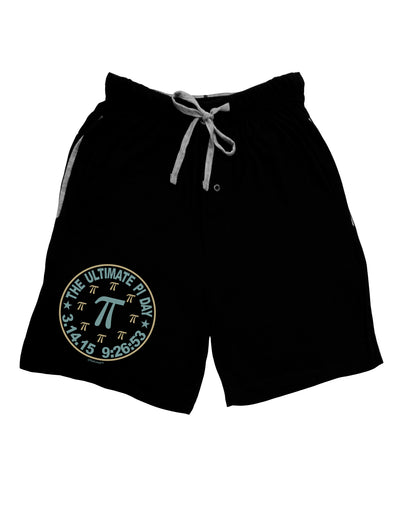 The Ultimate Pi Day Emblem Adult Lounge Shorts - Red or Black by TooLoud-Lounge Shorts-TooLoud-Black-Small-Davson Sales