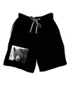 Staring Black Bear Adult Lounge Shorts-Lounge Shorts-TooLoud-Black-Small-Davson Sales