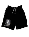 Charles Darwin In Space Adult Lounge Shorts by TooLoud-Lounge Shorts-TooLoud-Black-Small-Davson Sales