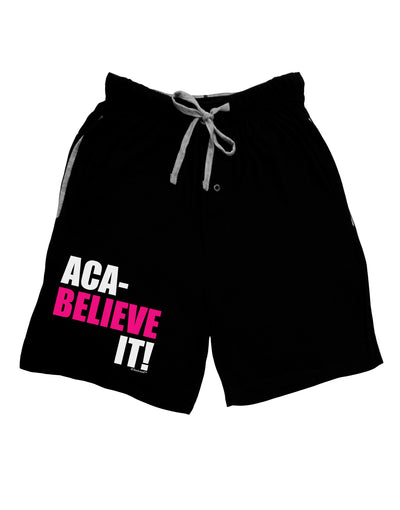 Aca Believe It Adult Lounge Shorts-Lounge Shorts-TooLoud-Black-Small-Davson Sales