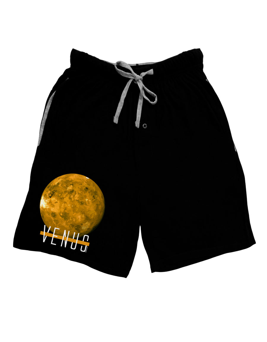 Planet Venus Text Adult Lounge Shorts-Lounge Shorts-TooLoud-Red-Small-Davson Sales