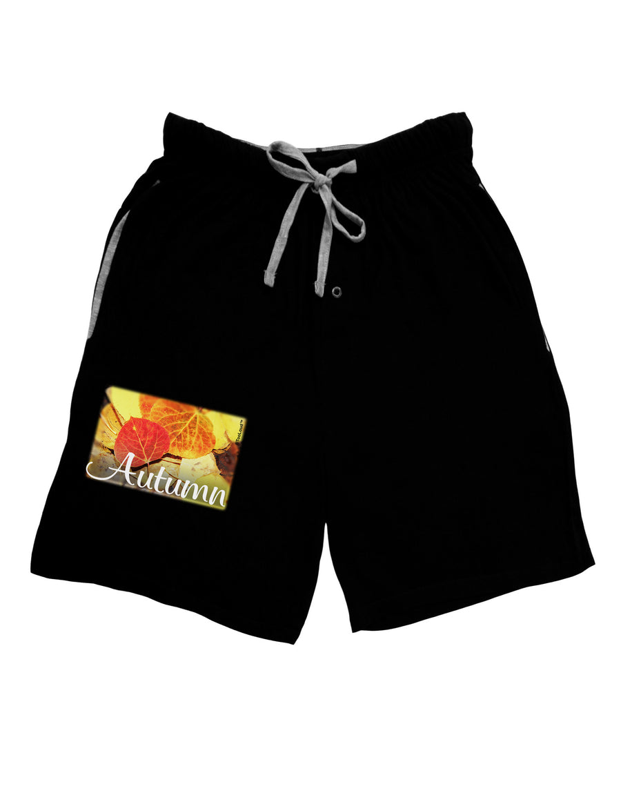 Colorado - Autumn Text Relaxed Adult Lounge Shorts-Lounge Shorts-TooLoud-Red-Small-Davson Sales