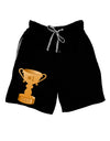 Number One Dad Trophy Adult Lounge Shorts-Lounge Shorts-TooLoud-Black-Small-Davson Sales