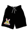 Chick In Bunny Costume Adult Lounge Shorts-Lounge Shorts-TooLoud-Black-Small-Davson Sales