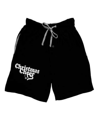 Christmas Cheer BnW Relaxed Adult Lounge Shorts-Lounge Shorts-TooLoud-Black-Small-Davson Sales