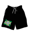 Portland Oregon Flag Adult Lounge Shorts-Lounge Shorts-TooLoud-Black-Small-Davson Sales