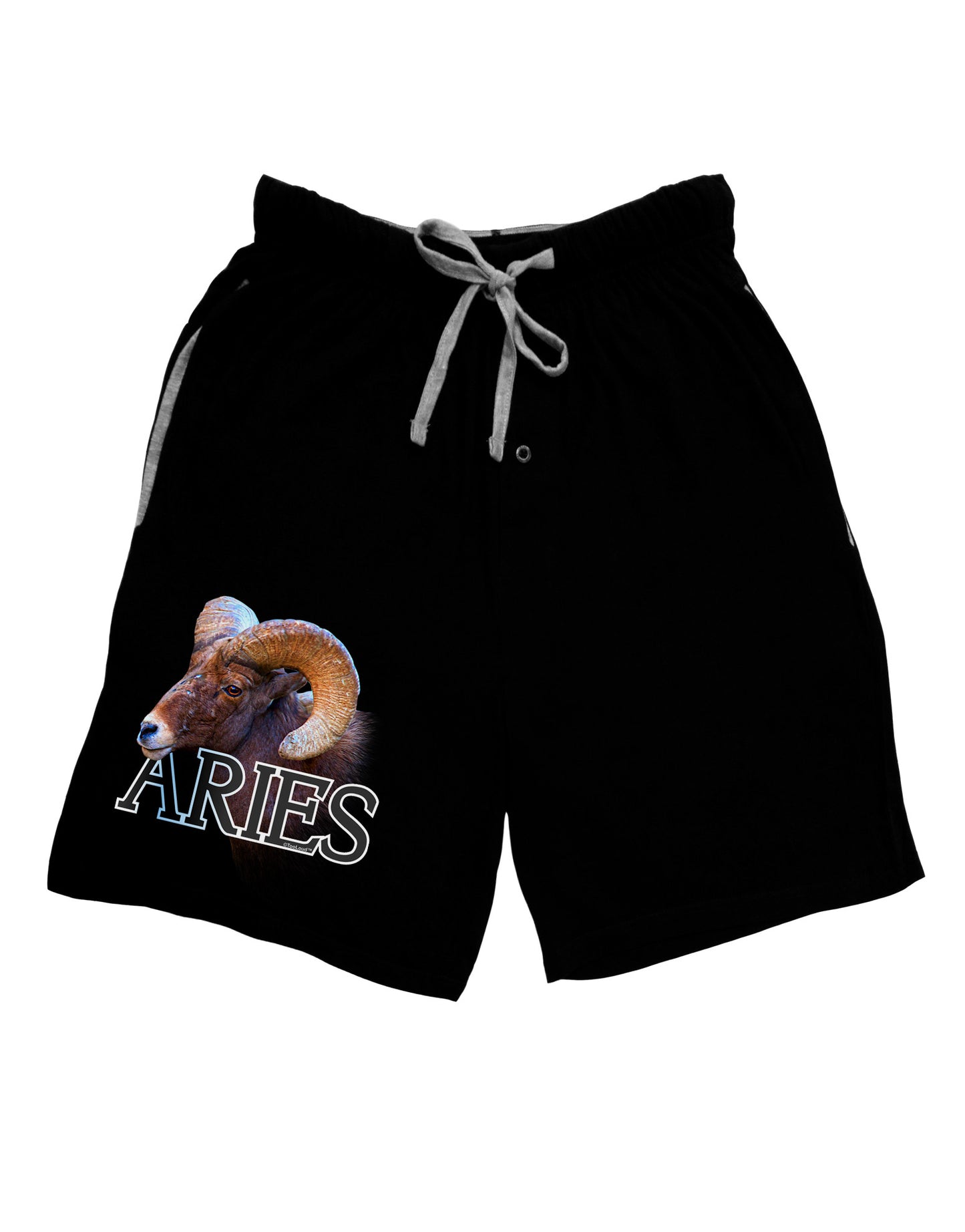 Majestic Aries Picture Adult Lounge Shorts-Lounge Shorts-TooLoud-Black-Small-Davson Sales