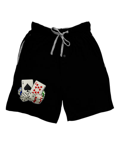 Gambling Weapons Adult Lounge Shorts-Lounge Shorts-TooLoud-Black-Small-Davson Sales