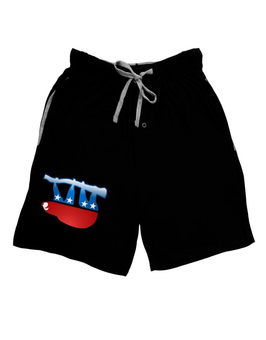 Sloth Political Party Symbol Adult Lounge Shorts-Lounge Shorts-TooLoud-Black-Small-Davson Sales