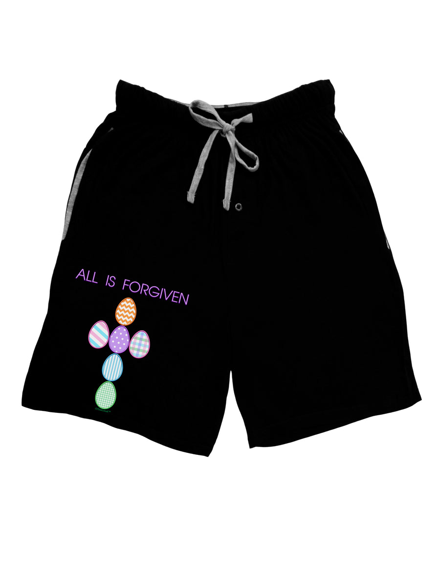 All is forgiven Cross Faux Applique Adult Lounge Shorts-Lounge Shorts-TooLoud-Red-Small-Davson Sales