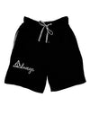 Always Magic Symbol Cursive Adult Lounge Shorts by TooLoud-Lounge Shorts-TooLoud-Black-Small-Davson Sales
