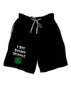 I See Drunk People Funny Adult Lounge Shorts by TooLoud-Lounge Shorts-TooLoud-Black-Small-Davson Sales