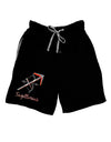 Sagittarius Symbol Adult Lounge Shorts-Lounge Shorts-TooLoud-Black-Small-Davson Sales