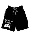 Gamer In Training BnW Adult Lounge Shorts-Lounge Shorts-TooLoud-Black-Small-Davson Sales