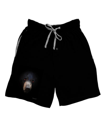 Scary Black Bear Adult Lounge Shorts-Lounge Shorts-TooLoud-Black-Small-Davson Sales