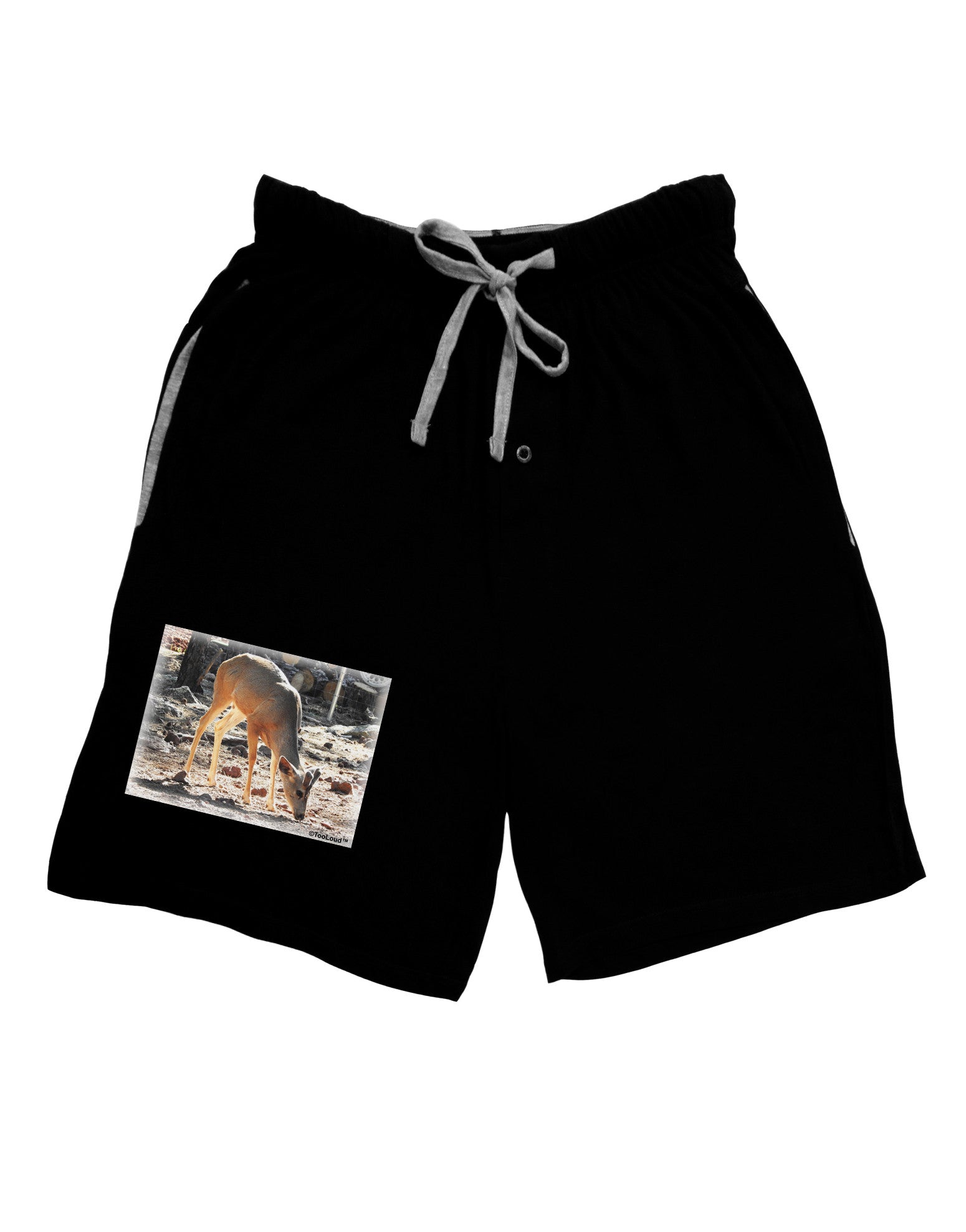 Little Buck Adult Lounge Shorts-Lounge Shorts-TooLoud-Black-Small-Davson Sales