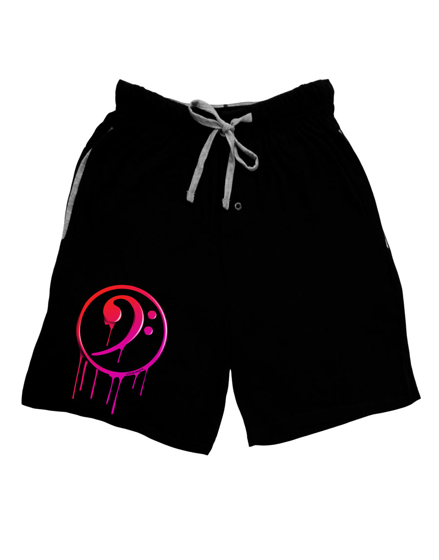 Dripping Bass Symbol Adult Lounge Shorts-Lounge Shorts-TooLoud-Black-Small-Davson Sales