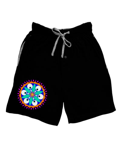 Evil Eye Protection Mandala Adult Lounge Shorts by-Lounge Shorts-TooLoud-Black-Small-Davson Sales