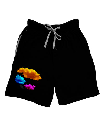 CMYK Clouds Adult Lounge Shorts-Lounge Shorts-TooLoud-Black-Small-Davson Sales