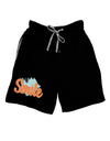 Smile Dark Adult Lounge Shorts-Lounge Shorts-TooLoud-Black-Small-Davson Sales