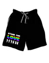 Stand For Love Rainbow Adult Lounge Shorts-Lounge Shorts-TooLoud-Black-Small-Davson Sales